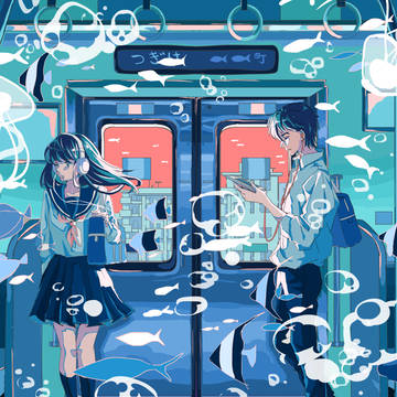 くらげと水槽