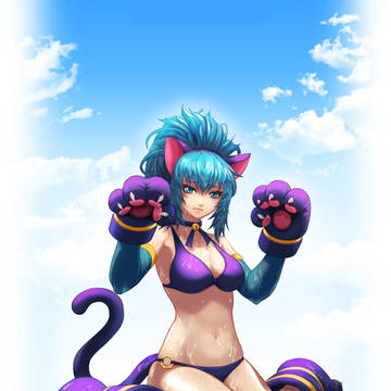 leona heidern -KOF fan art-