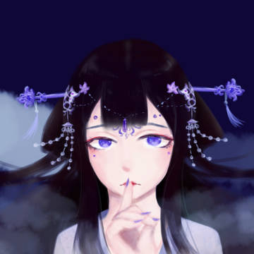 厚塗練習 古風妹子