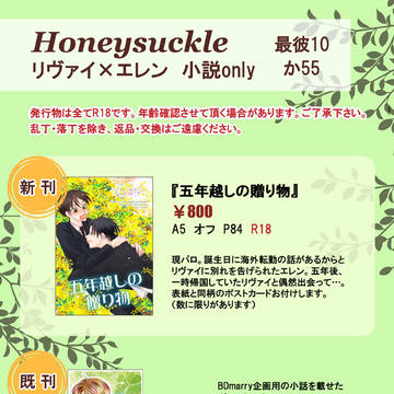 【最彼10】おしながき【リヴァエレ】