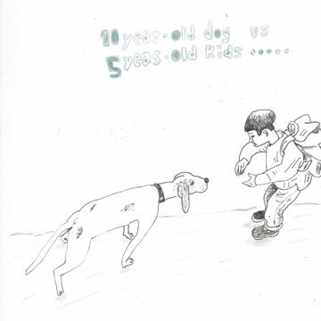 犬vs5歳児