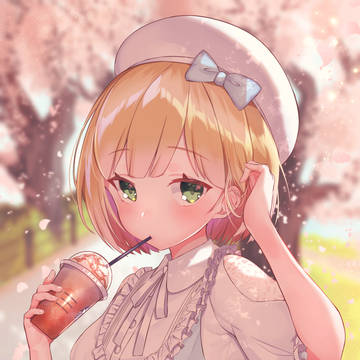 アキくんとお花見🌸