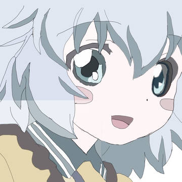 初めて絵、古明地こいしを描きました( 'ω')