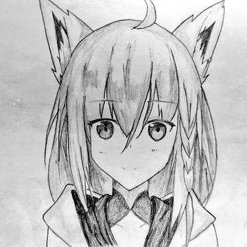 白上フブキ描いてみた
