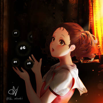 Mei and Makkuro Kurosuke