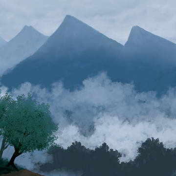 【PFLS】雨にけむる竜尾山脈