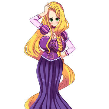 ディズニープリンセス ラプンツェル立ち絵