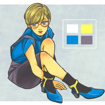 眼鏡女子