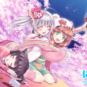 【にじがくっ！】月夜のお花見