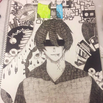 ペン画完成