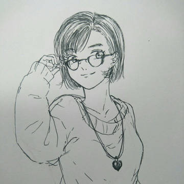 メガネの女の子