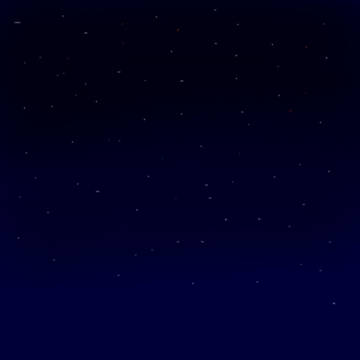 なんとなく描いた星空