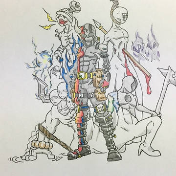 オリジナル『ヒーロー+召喚獣』