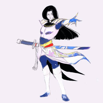 天野喜孝風な明智光秀