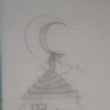 製作途中の絵