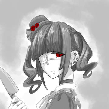 眼帯ゴスロリ系女子
