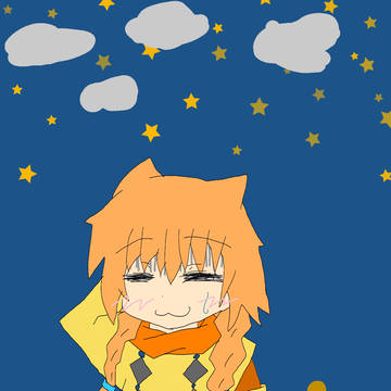 アイセアと夜のお散歩