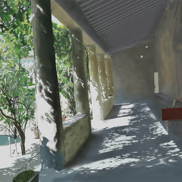 ある遺跡のコリドー