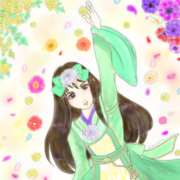 春の花と夏侯姫