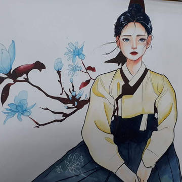 한복입은 여인