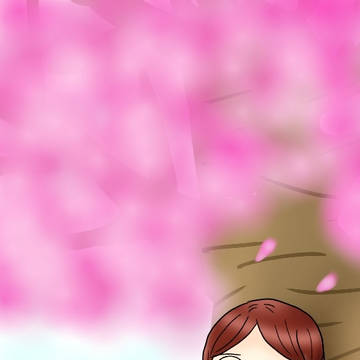桜の木の下で