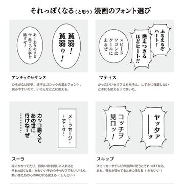 それっぽくなる（と思う）漫画のフォント選び【おまけ付き】