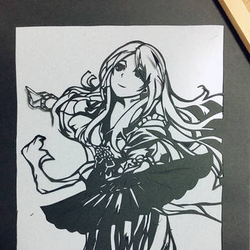 【切り絵】薬屋のひとりごと-白娘々-