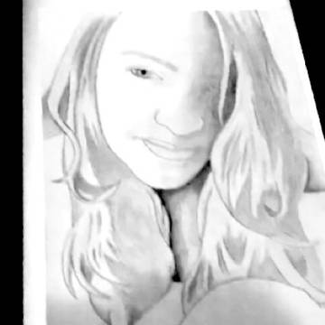 Um desenho de uma amiga