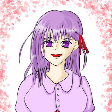 さくら描いてみたー