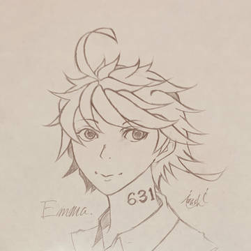 約束のネバーランド エマ描いてみたpart2