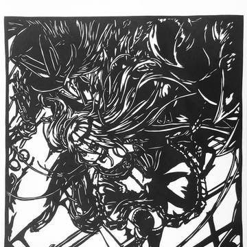 切り絵　オーキス