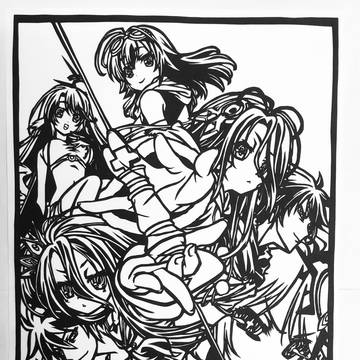 切り絵　ノーゲームノーライフゼロ