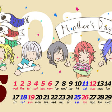 茅田作品カレンダー企画2019・5月