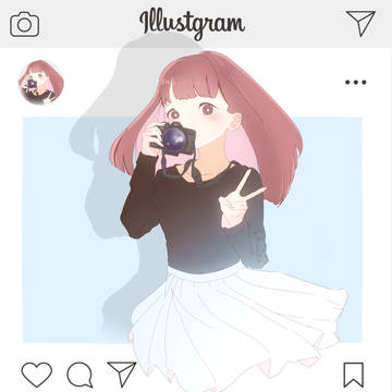 カメラ女子の自撮り