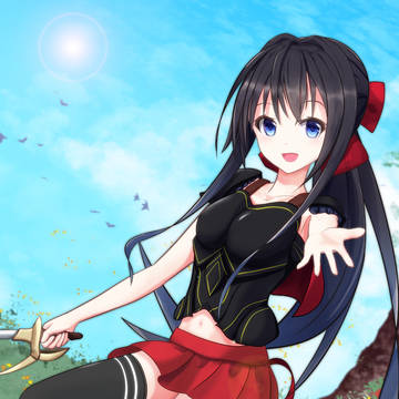 オリジナルキャラクター 鎧着たおんなのこ