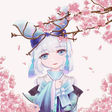落樱。