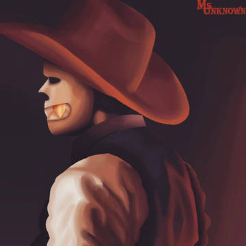Cowboy Underfell Sans fanart