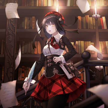 夜の図書館