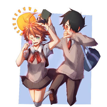 rayemma highschool au