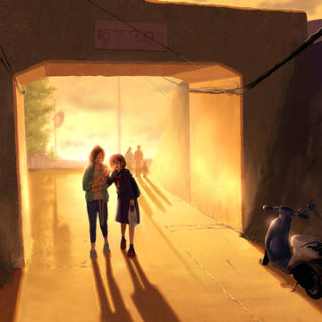 黄色道
