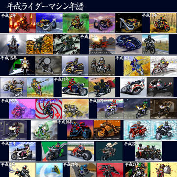 平成ライダーマシン年譜