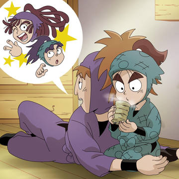 待つ２人