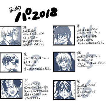 2018球擬漫画まとめ