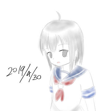 描き納めうちの子