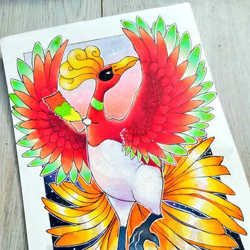 My Ho-Oh drawing 🔥