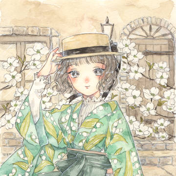 ハナミズキとすずらん