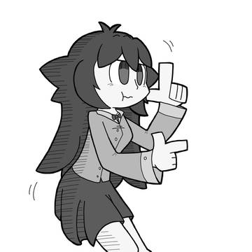 cute girl does a little dance