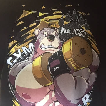 Gym Bear Shredded T-Shirt