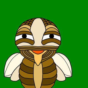 セミの赤ちゃんのオリジナルキャラクター