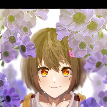 紫のアネモネ